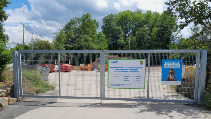 Landkreis Göppingen - Wertstoffhof Schlierbach an neuem Standort