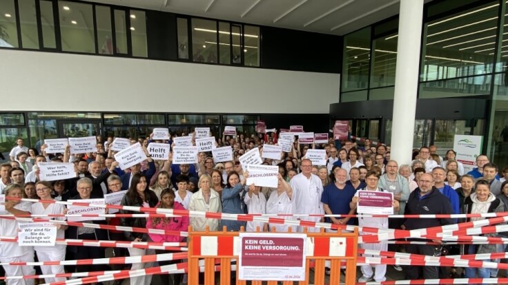 Göppingen - Proteste am Alb Fils Klinikum gegen Sparpläne