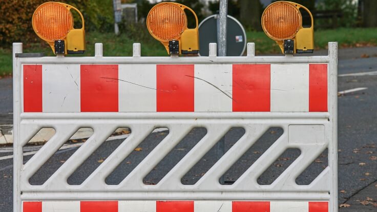 Adelberg - Sperrung zwischen der B 297 und Adelberg wegen Fahrbahnsanierung