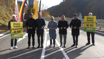 Geislingen - B 10 zwischen Geislingen und Amstetten nach Sanierung wieder frei
