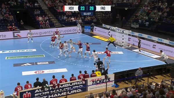 Handball: Die Highlights vom Bundesligaspiel FRISCH AUF! Göppingen gegen den HSV Hamburg